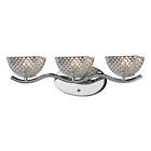 46158 Vanity Polished Contour Elk Lighting Light Chrome 3lt 3 Collection