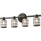 B3844 Vanity Mercantile Bathroom Light Troy 4 Lighting Glass Frosted