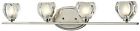 T-a-976 Vanity Bathroom -lite 3022-4v Light Brushed 4 T--976 Nickel