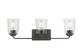 1016hbmbzdi Vanity Light Evangeline 23 In. 3-light Modern Bronze Bathroom