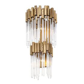 309w02lhg Varaluz 309w02l Matrix 2 Light 25 Inch Tall Wall Sconce - Gold