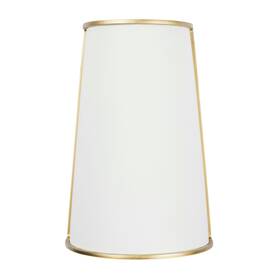 364w02mwfg Varaluz 364w02 Coco 2 Light 12 Inch Tall Wall Sconce - Matte White / French Gold