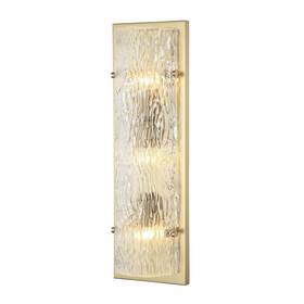 Style-23.5 Varaluz Lighting 376w03sb - Morgan 3 Light Wall Sconce In Glam Inches Tall
