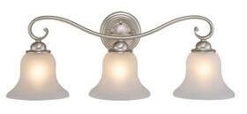Vl35473bn Vaxcel - Monrovia 3-light Bathroom Light In Transitional Style 9.25 Inches Tall