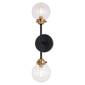 W0396 Vaxcel - Orbit 2-light Wall Sconce In Industrial And Globe Style 20 Inches Tall W0396 Vaxcel - Orbit 2-light Wall Sconce In Industrial And Globe Style 20 Inches Tall