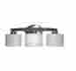 Vbs271-3bnk Allen Roth 3 Light Brushed Nickel Bathroom Vanity Wall Fixture Bath Mirror Lighting Modern