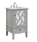 Vf30221gr Elegant Lighting Single Bathroom Vanity Set In Grey 842814117297