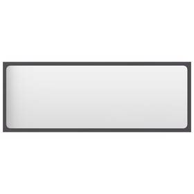 804632 Vidaxl Mirror Grey Engineered Wood Acrylic Modern Rectangular