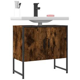 842458 Vidaxl Bathroom Sink Cabinet Restroom Vanity Unit Cupboard Engineered Wood Vidax
