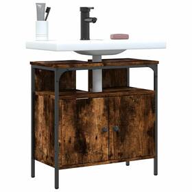 842438 Vidaxl Bathroom Sink Cabinet Restroom Vanity Unit Cupboard Engineered Wood Vidax