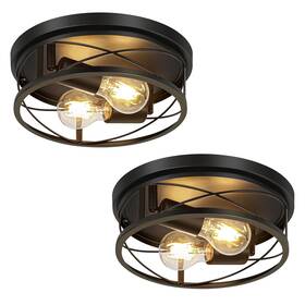 Gx3003 Violoemi Farmhouse Lights Black Industrial 2 Pack Round Metal Flush Mount Hallway And Be Gx3003 Violoemi Farmhouse Lights Black Industrial 2 Pack Round Metal Flush Mount Hallway And Be