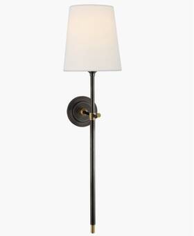 2024bz Visual Comfort Thomas O Brien Bryant Large Tail Sconce Bronze Msrp 499