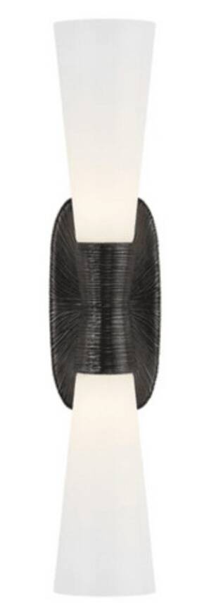 2048ai-wg Visual Comfort Kw Utopia 23 Inch Wall Sconce - Kelly Wearstler Aged Iron