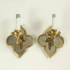 Ah2040nb Visual Comfort Pair Of Ftlanaft Wall Sconces By - Missing Shades