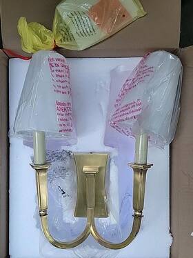 2273hab-l Visual Comfort & Co 2273bz/hab-l Tob Thomas Oftbrien Delphia Double Arm Sconce