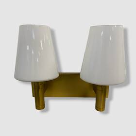 Visual Comfort Studio 014817593068 Thomas Oftbrien Gold Generation Lighting Beckham Classic Two-light Bath Vanity