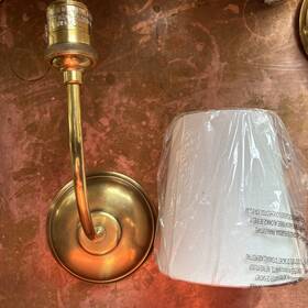 Tob2007 Visual Comfort Vendome Sconce Brass Lighting Thomas O Brien Hab With Shade