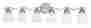 Vl36486bn Vaxcel Inns Brook 6 Light Vanity Brushed Nickel Finish 769823303865