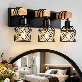 Vohyzufa 313039361357 3-light Farmhouse Bathroom Vanity Light Fixtures Over Mirror Rustic Ligh Vohyzufa 313039361357 3-light Farmhouse Bathroom Vanity Light Fixtures Over Mirror Rustic Ligh