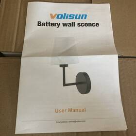 Sw022 Volisun Battery Operated Wall Sconce Set Of Two Black Wireless Sconces With Romote An