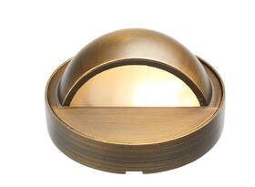 Bdl-vdl-600-4-bbz-g4-zon Volt Cast Brass 12v Deck Light Bronze With 3w 2700k Warm White G4 Led Bulb