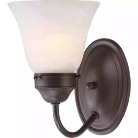 V1571-22 Volume Lighting Barcelona Collection 1-light Antique Bronze Wall Sconce With Ala