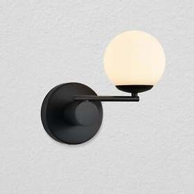 Vonn Lighting Capri 9inch Led Wall Sconce In Black With 1 Glass