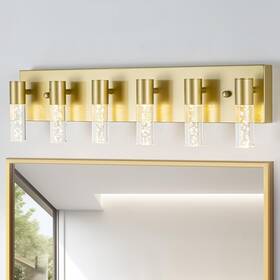 Votag 635407372896 Bathroom Vanity Light Fixtures Over Mirror Brushed Golden Finish Coating 6 Votag 635407372896 Bathroom Vanity Light Fixtures Over Mirror Brushed Golden Finish Coating 6