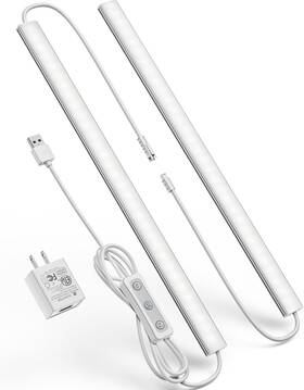 Vovamo 313102673660 Plug-in Under Cabinet Lighting Dimmable Counter Lights For Kitchen 2pcs 12 In