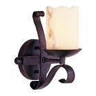W-501 Trans Globe Lighting Bk The Olde World 1 Light Black Heavy Iron Sconce 736916184854