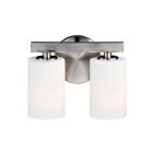 W0227 Vaxcel Lighting Glendale Light Vanity With White Glass 884656737028