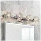 W0312-04a Possini Euro Design Tiara Crystal Sphere Wide Chrome 736101737216