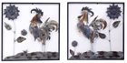 W74153 Heather Ann Creations Roosters Sunflowers Square Wall Panel 000824748300
