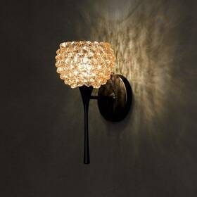 G542cd Wac Lighting Gia Wall Sconce With Crystal Champagne Diamond/rubbed Bronze