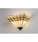 11109 " Wall Sconce Meyda Diamond Glass Mission Stained Lighting 14.5