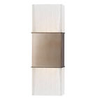 282-bb Wall 2 Bron Aurora Ada Valley Light Brushed Sconce Xenon Hudson Lighting
