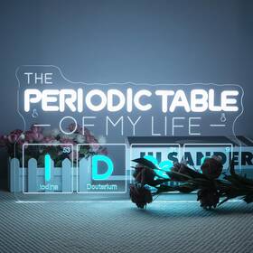 Hz-wx-nl-6282 Wanxing The Periodic Table Of My Life Neon Sign Dimmable Science-themed Light F
