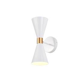 Cr01446 Warehouse Of Tiffany 653341710482 Smithy 7 Inch Matte White Adjustable Arm Wall Sconces Color Optional