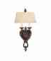 Wb1251 Murray Artisan Sconce Gold Wall Shade Walnut-firenze Feiss