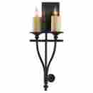 Wb1469af Lumtopia Dropship Feiss 2-bulb Wall Sconce Antique Forged Iron Finish Porch Lights 706090454692