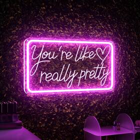 Welltodo 737748576169 Youftre Like Really Pretty Neon Signs For Wall Decor Led Sign Aesthetic