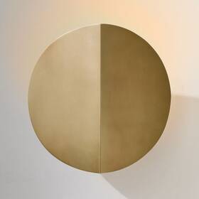 9324579 West Elm 1 Laughton Pivot Sconce Light Champagne Bronze