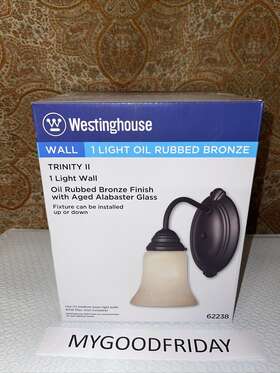 62238 Westinghouse Trinity Ii One-light Interior Wall Fixture Oil Rubbed Bronze