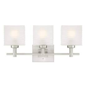 6304000 Westinghouse Alexander 3-light Brushed Nickel Wall Mount Bath Light