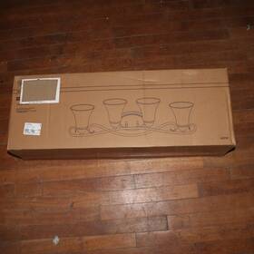 65737 Westinghouse Dunmore Four-light Indoor Wall Fixture - Includes Shades