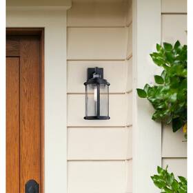 1-ligh Westinghouse Lighting 024034612060 Armin One Light Outdoor Wall Fixture Textured Black