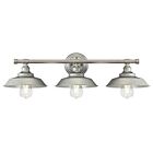6354700 Westinghouse Lighting Iron Hill Three-light Indoor Galvanized Steel