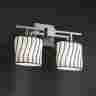Wgl-8702-30-grcb-dbrz Wgl-8702-30 Justice Design Wire Glass Bathroom Light Brushed Nickel Aml229 Wgl-8702-30-grcb-dbrz Wgl-8702-30 Justice Design Wire Glass Bathroom Light Brushed Nickel Aml229