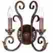 Wi8108258 World Imports Medici Collection 2-light Wall Sconce In Oxide Bronze