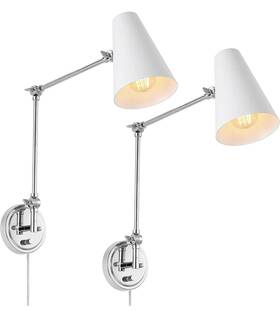 Wbwl-y004 Wingbo Industrial Swing Arm Wall Sconces - Set Of 2 Stylish And Adjustable Lighting